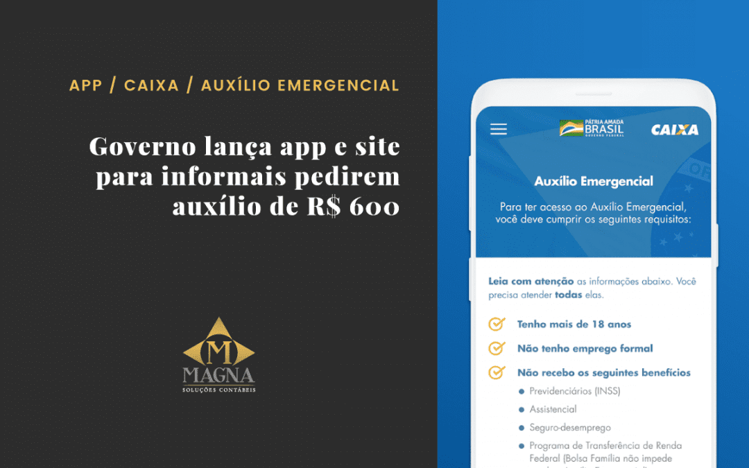 Governo lança app e site para informais pedirem auxílio de R$ 600
